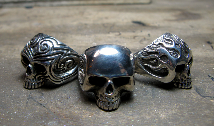 skull ring - bagues tête de mort